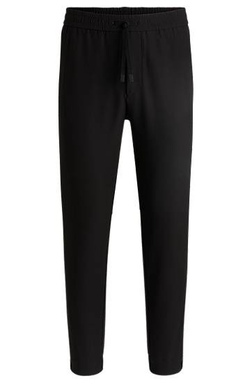 Спортни панталони BOSS Water-Repellent Tapered Stretch Trousers Черно | 50534313, 0