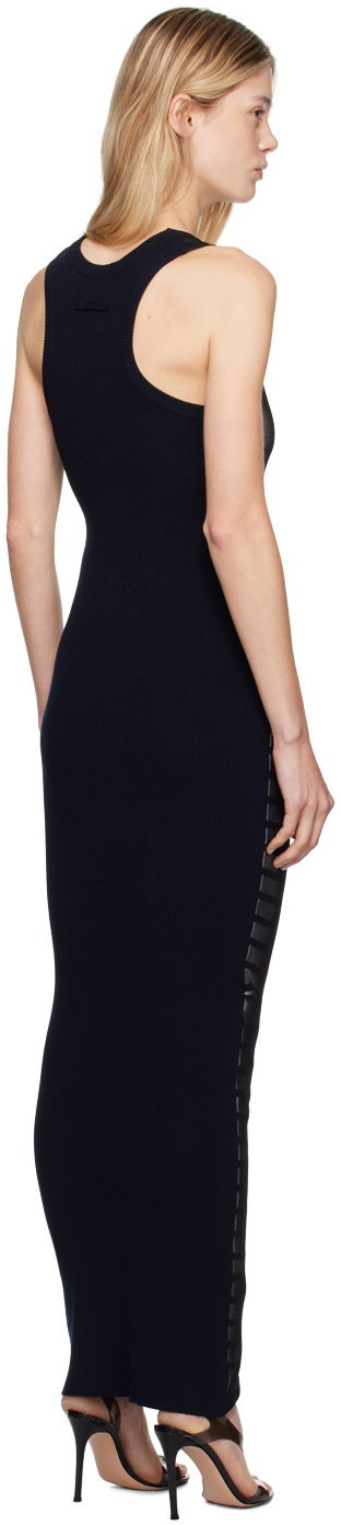 Pокля Jean Paul Gaultier Jean Paul Gaultier 'The Bi-Material Marinière' Striped Maxi Dress Черно | 24/30-F-RO213B-M064-590100, 2