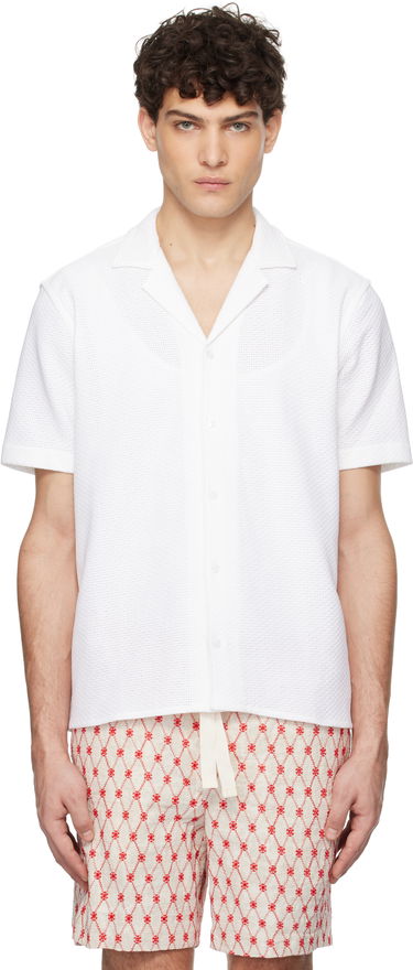 Риза Orlebar Brown Orlebar Brown Maitan Resort Shirt Бяло | 280072, 0