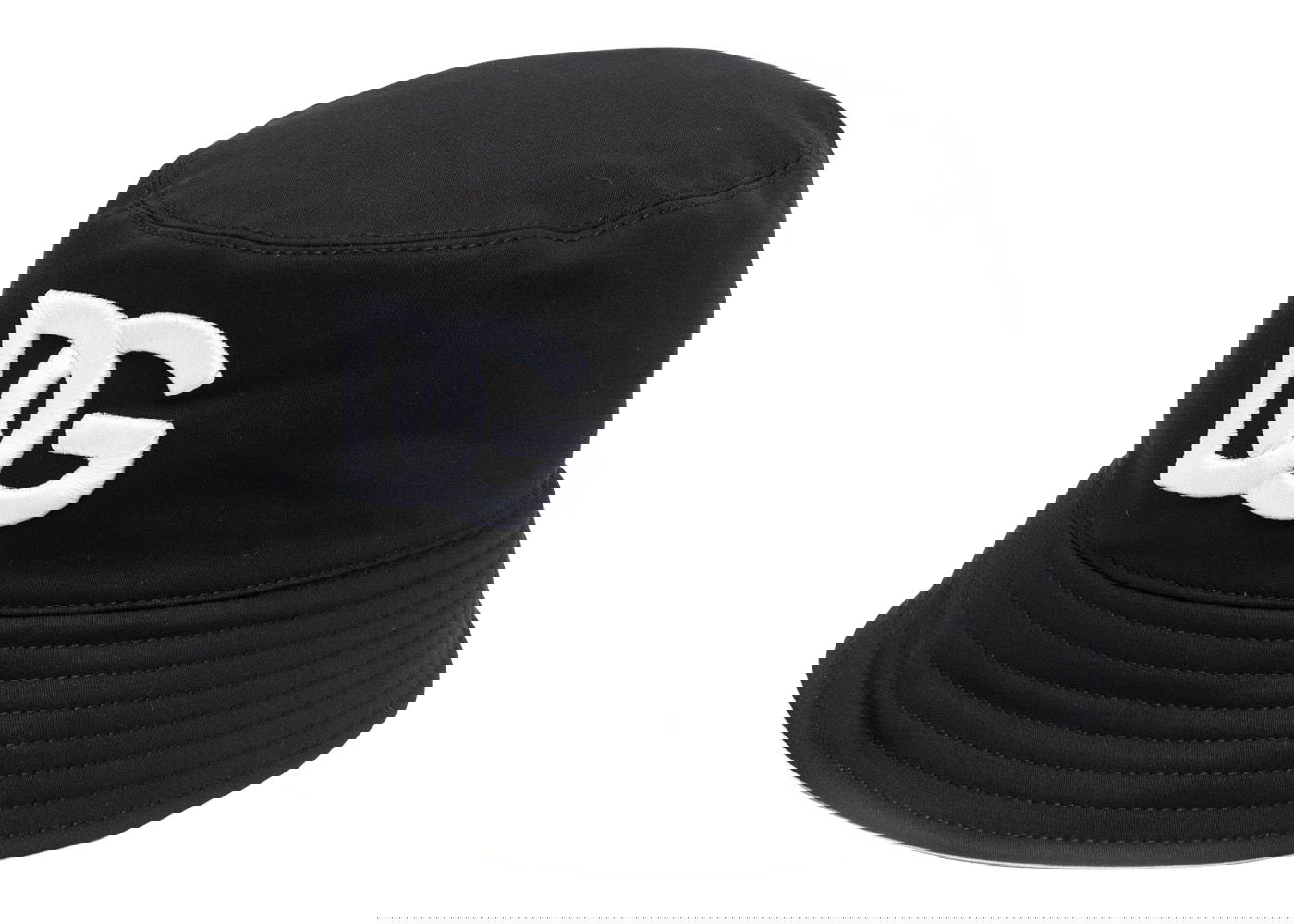 Шапка Dolce & Gabbana Embroidered DG Bucket Hat Black/White Черно | GH701ZFUFJV, 0