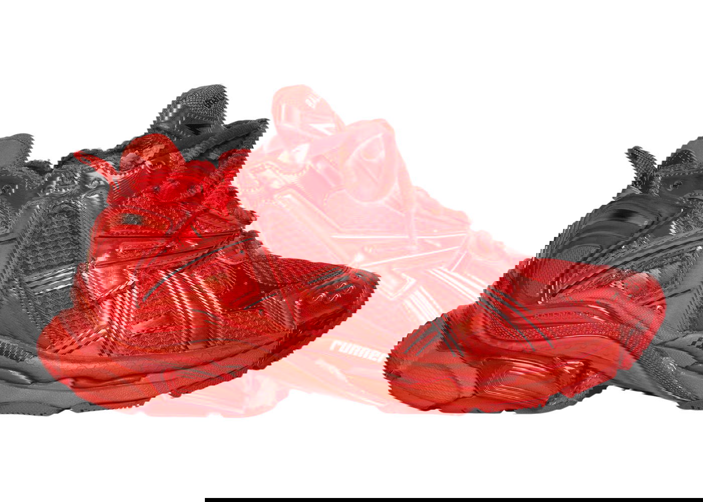Кецове и обувки Balenciaga Runner Red Червено | 677403W3RB16000, 0
