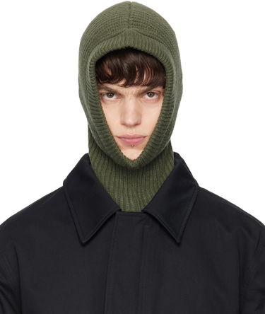 Шапка LEMAIRE Lemaire Lambswool Hooded Balaclava Зелено | AC1147 LK1026, 0