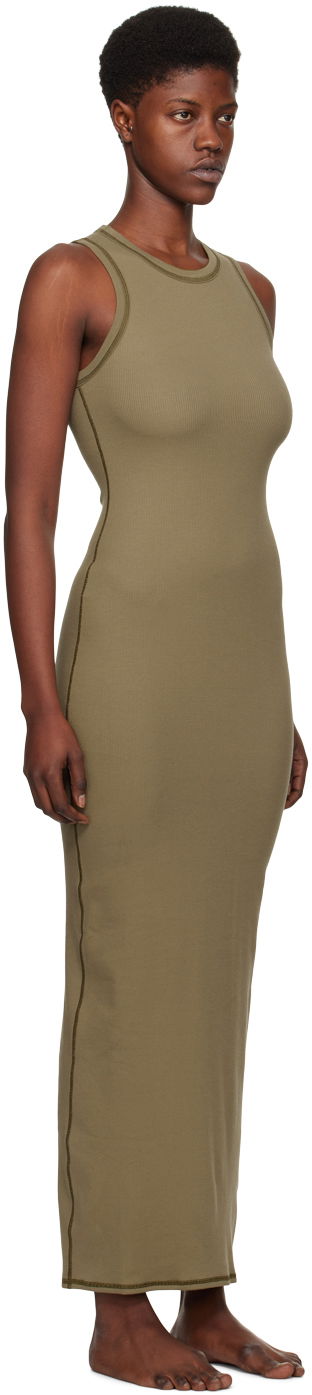 Pокля SKIMS Rib Sleeveless Maxi Dress Зелено | DR-MAX-3944, 1