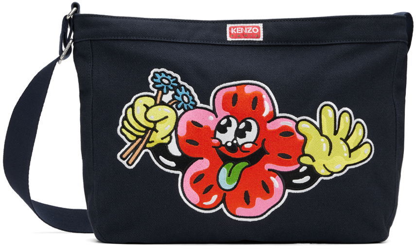 Дамска чанта KENZO Paris BOKE Boy Large Messenger Bag Черно | FD55SA919F34, 0