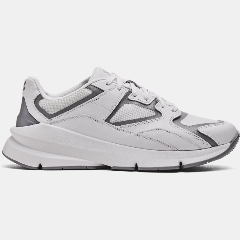 Кецове и обувки Under Armour Unisex Forge 96 Lederschuhe Weiß / Weiß / Reflektierend 44 Бяло | 3027719-100, 0