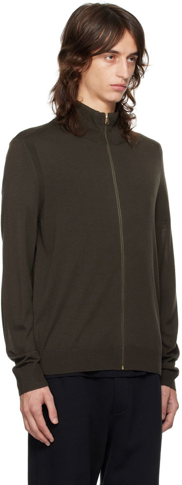 Пуловер Paul Smith Paul Smith Zip Through Cardigan Кафяво | M1R-763X-M02093-35, 1