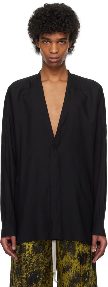 Риза Rick Owens Rick Owens Hollywood Lido Larry Shirt Черно | RU01E5294 WG, 0