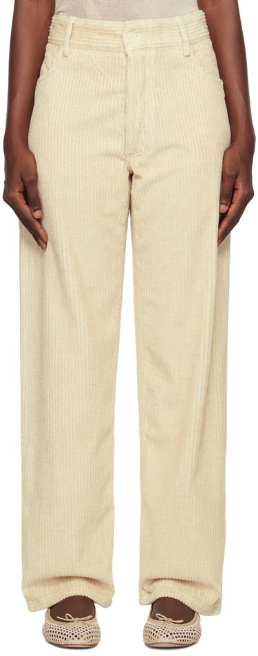 Панталони Baserange Wide Leg Corduroy Trousers Бежово | TRIN-CO-AU23, 0