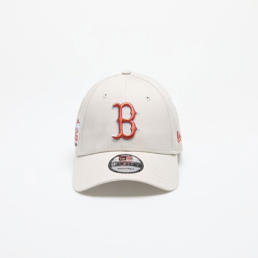 Шапка с козирка New Era 9FORTY MLB Patch 9Forty Boston Red Sox Stone Бяло | 60503511