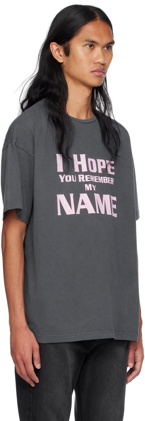 Тениска We11done We11done Lettering T-Shirt Сиво | WD-TT2-24-761-U-CH, 1