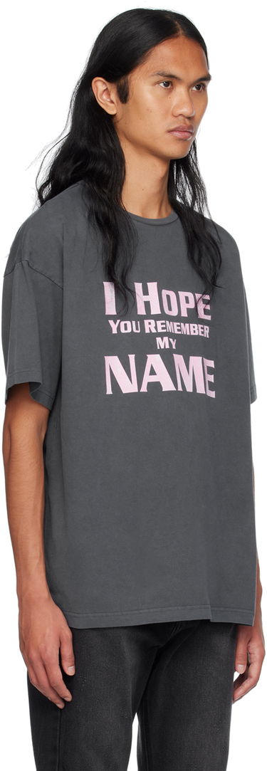 Тениска We11done We11done Lettering T-Shirt Сиво | WD-TT2-24-761-U-CH, 1
