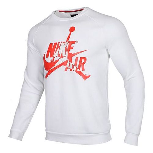 Пуловер Jordan Jordan Large Logo Sweatshirt Бяло | BV6007-100, 0
