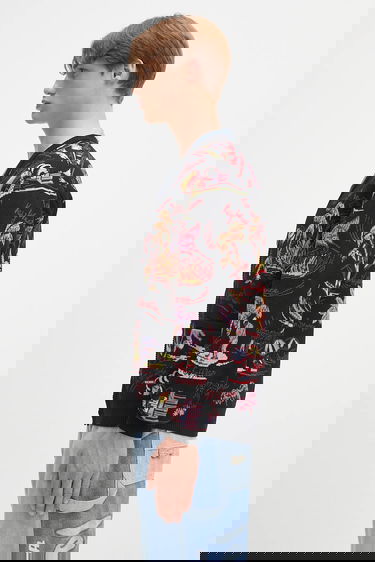Пуловер WACKO MARIA Wacko Maria Jacquard Cardigan Черно | 25SS.WMK.KN20, 1