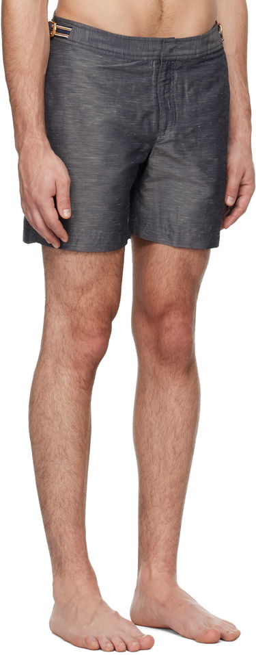 Бански Orlebar Brown Bulldog Linen Swim Shorts Сиво | 280030, 1