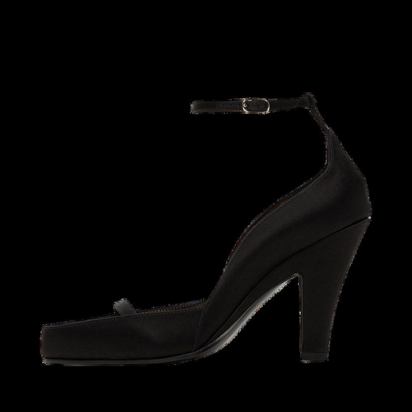 Кецове и обувки The Row Ankle Strap Satin Heels Черно | F1392-W326