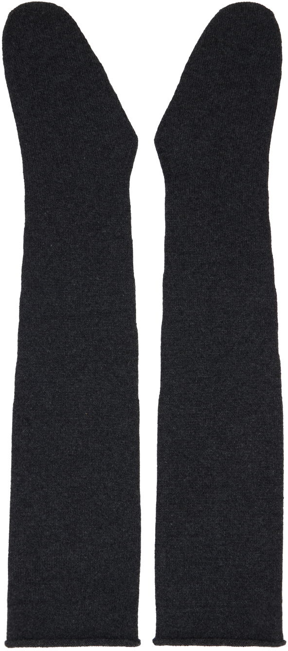 Чорапи The Row Long Cashmere Mittens Черно | 6774-F377, 1
