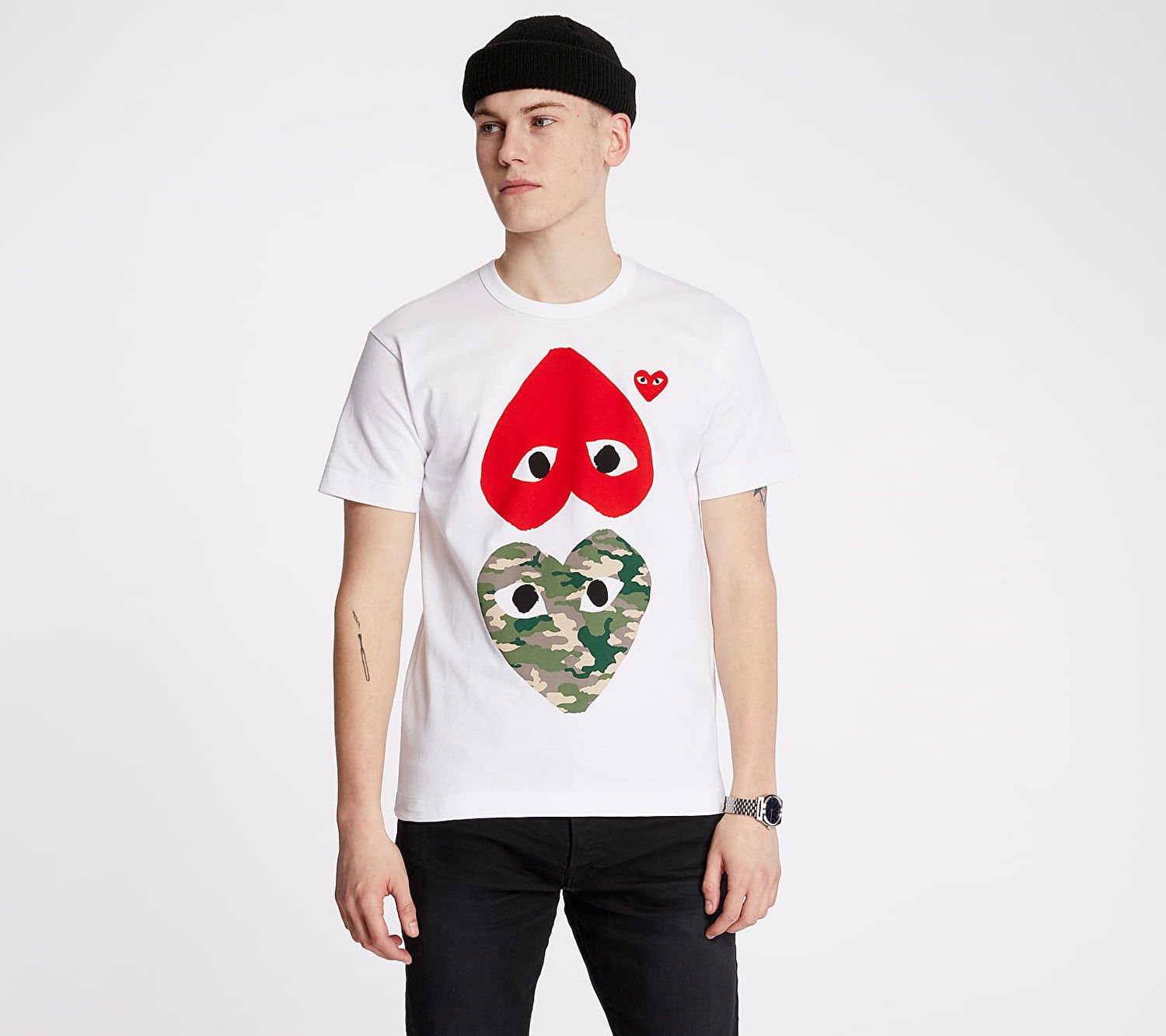 Тениска Comme des Garçons PLAY Tee Бяло | AZT248 white, 0