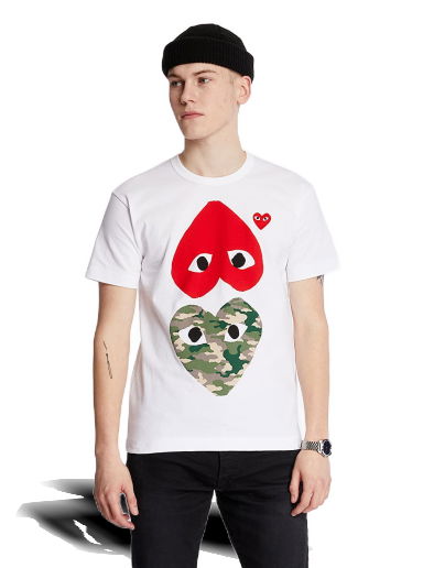 Тениска Comme des Garçons PLAY Tee Бяло | AZT248 white