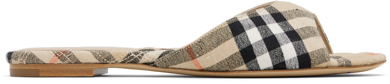 Аксесоари Burberry Burberry Check Mews Sandals Бежово | 8106160, 0