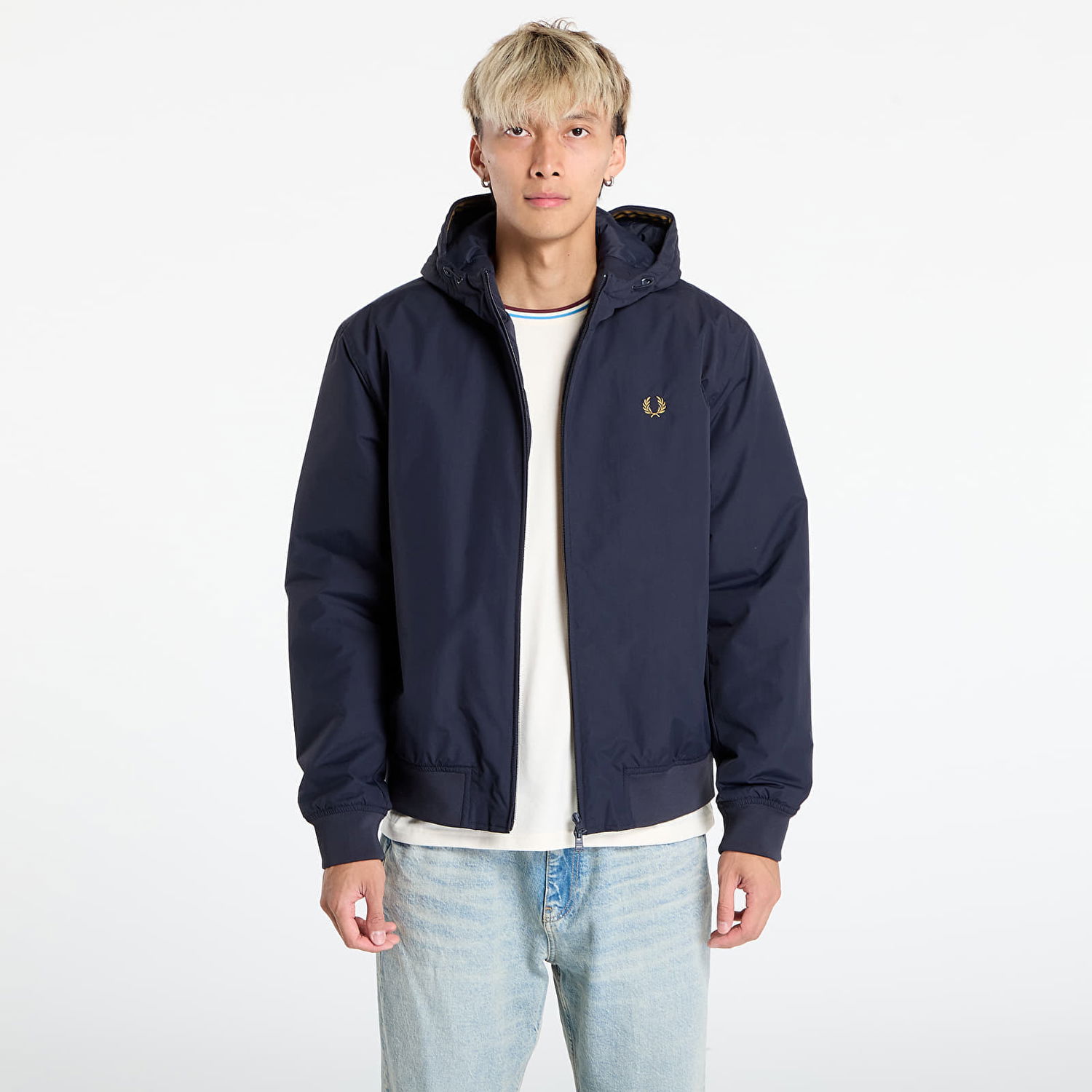 Яке Fred Perry Hooded Brentham Jacket Тъмно синьо | J1304 248, 0