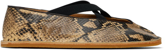 Dries Van Noten Leather Ballerina Flats