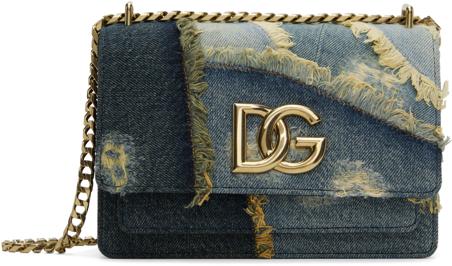 Чанта през рамо Dolce & Gabbana Crossbody Bag With Logo Синьо | BB7599 A9U75, 0