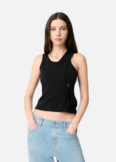 Потник AXEL ARIGATO Rina Ribbed Layered Tank Top Черно | A3422002, 2