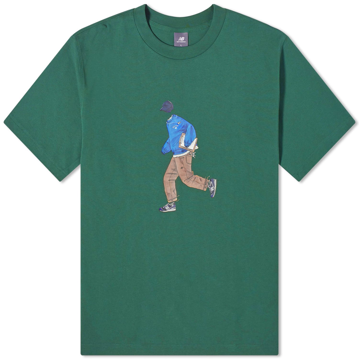 Тениска New Balance Men's NB Athletics Sport Style Relaxed Tee Nightwatch Green Зелено | MT41579-NWG, 0