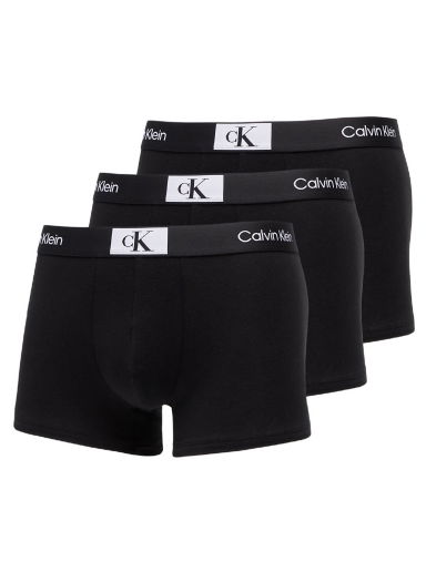 Бельо и чорапи CALVIN KLEIN Cotton Stretch Trunks 3-Pack Черно | NB3528A UB1