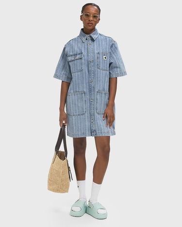 Pокля Carhartt WIP Rylan Striped Denim Shirt Dress Синьо | I035578-32H.12, 2