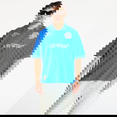 Фланелка Off-White Lion Nation Soccer Jersey Синьо | OMAD00CF25JER0044601, 0
