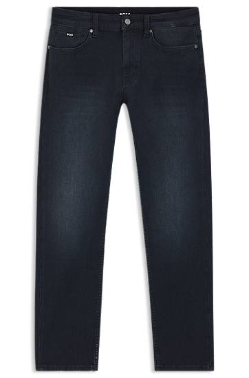 Дънки BOSS Delaware slim-fit knitted denim jeans Тъмно синьо | 50551425