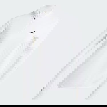 Суитчър adidas Performance Hyperglam Training Quarter-Zip Top Бяло | IN6840, 4