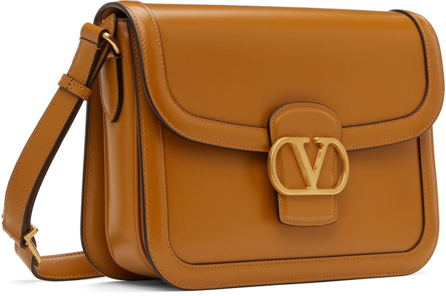 Чанта през рамо Valentino Valentino Garavani 9TO5 Smooth Calfskin Shoulder Bag Кафяво | 6W2B0R15UHF, 1