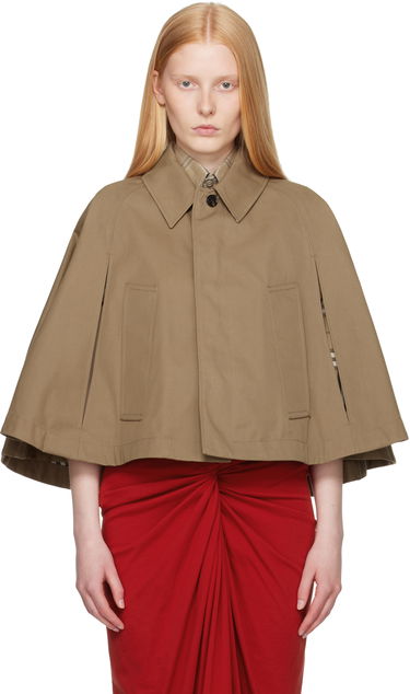 Яке Burberry Burberry Capelet Jacket Бежово | 8110706, 0