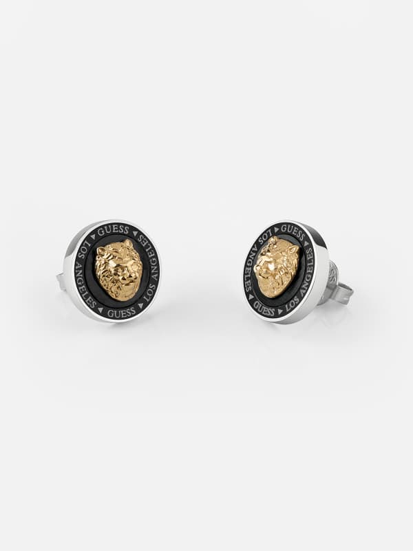 Обеци GUESS “Lion King” Earrings Металик | JUME01318JW, 0