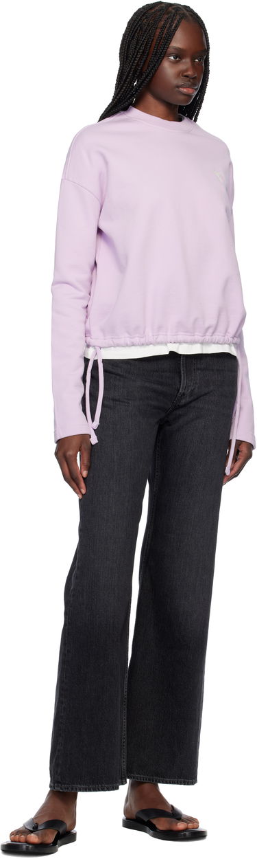 Пуловер AMI AMI Paris Cotton De Coeur Drawstring Sweatshirt Лилаво | FSW060.730, 3