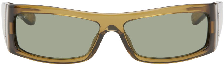 Слънчеви очила Gucci Rectangular Sunglasses Кафяво | GG1492S-003, 0