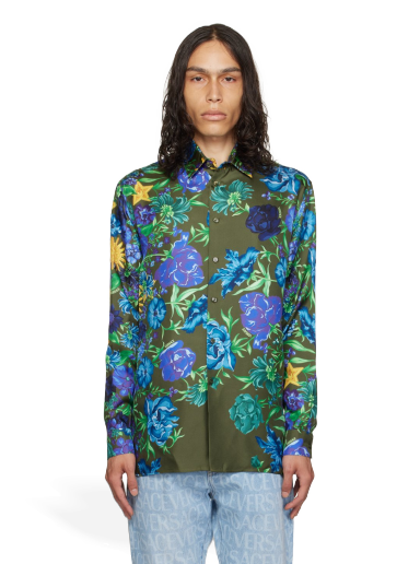 Риза Versace Wildflower West Shirt Зелено | 1010663_1A07654