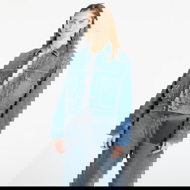 Яке CALVIN KLEIN Workwear Cropped Denim Jacket with K Applique Синьо | LV047E906G 3NL, 0