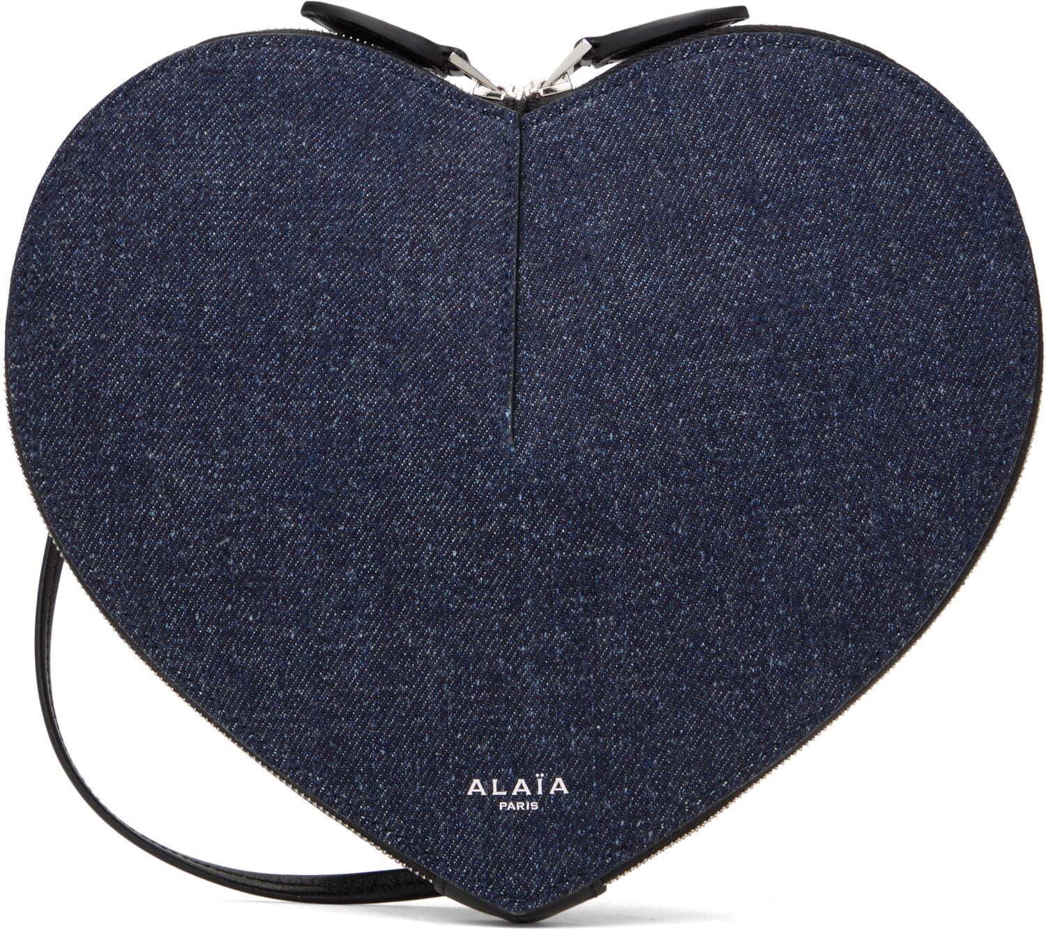 Дамска чанта Alaïa ALAÏA 'Le Coeur' Denim Heart Bag Синьо | AA1P003CA284, 0