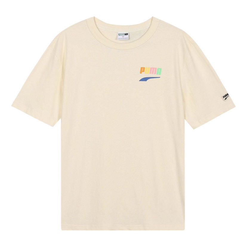 Тениска Puma Sports Alphabet Cartoon Print T-Shirt Бежово | 531335-75