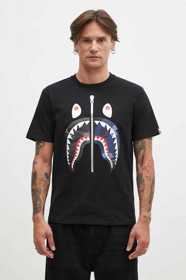 Separate Shark Print T-Shirt