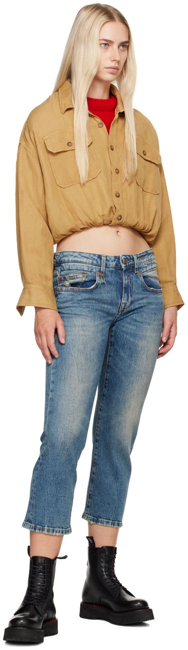 Дънки R13 R13 Boy Straight Jeans Синьо | R13W0091-D081A, 3