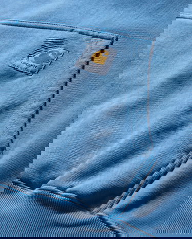 Суитчър Carhartt WIP Pigment Dyed Hooded Sweatshirt Синьо | A242062 1D5PG, 3