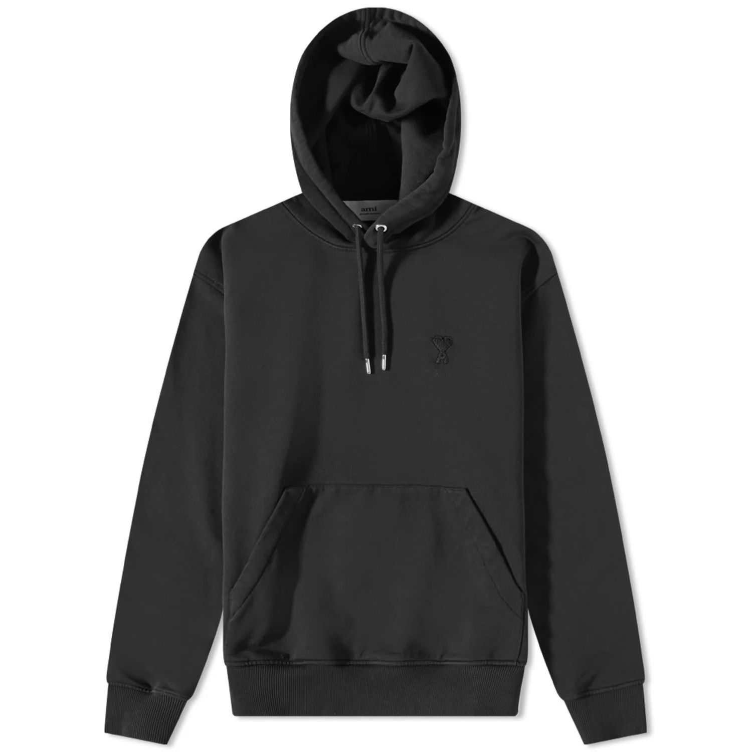 Суитчър AMI Tonal Heart Hoodie Черно | USW203-730-001, 0