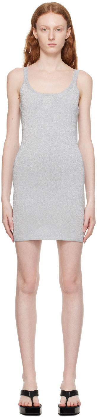 Pокля Alexander Wang Alexander Wang Tank Minidress Сиво | 4KC3236017