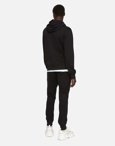 Суитчър Dolce & Gabbana Cotton Jersey Zip-up Hoodie Черно | G9ABITG7F2GB0665, 2