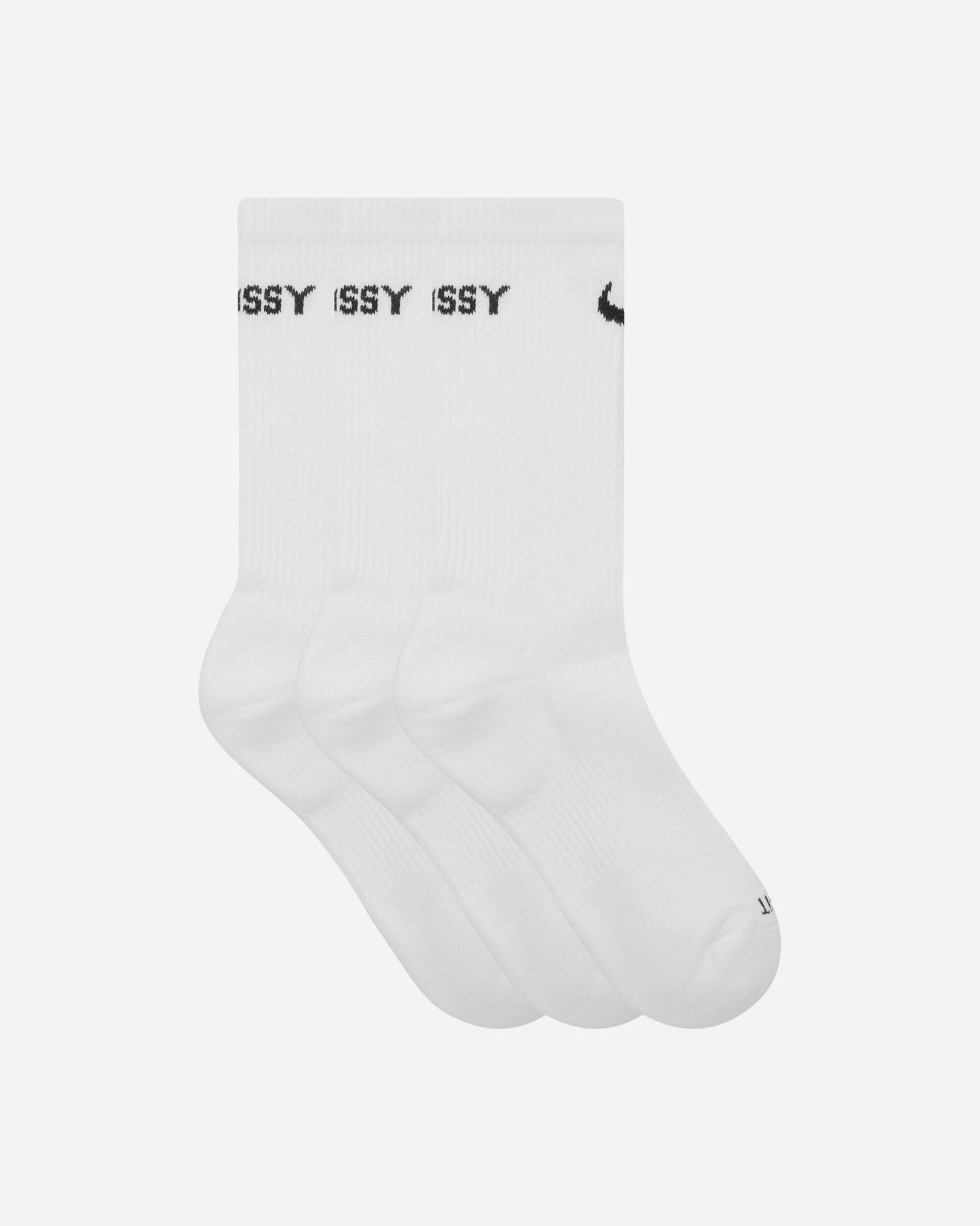 Чорапи Nike Stüssy x Cushioned Crew Socks 3-Pack Бяло | FQ3054-100, 1