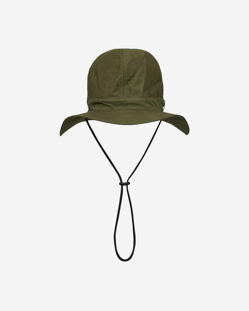 Шапка Needles C/N Oxford Cloth Crusher Hat Olive Зелено | OT055 A